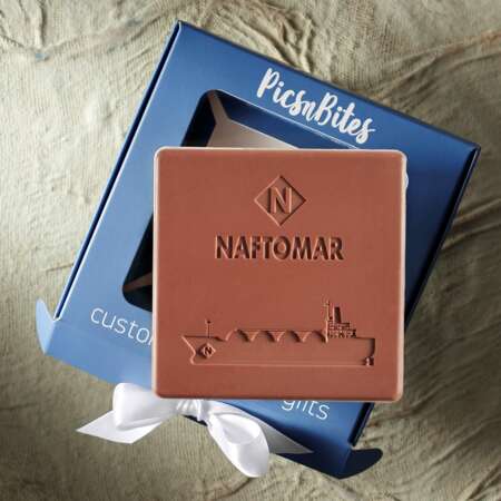 Λογότυπο σε Σοκολάτα box 11cm